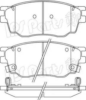 IPS Parts IBD-1365 - Тормозные колодки, дисковые, комплект autospares.lv