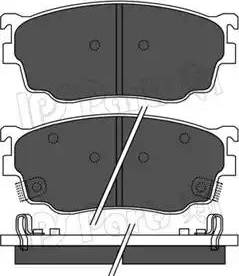 IPS Parts IBD-1367 - Тормозные колодки, дисковые, комплект autospares.lv