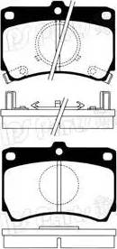 IPS Parts IBD-1326 - Тормозные колодки, дисковые, комплект autospares.lv