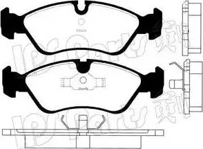 IPS Parts IBD-1376 - Тормозные колодки, дисковые, комплект autospares.lv