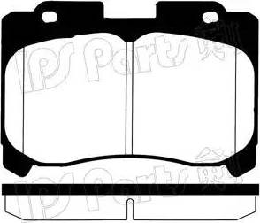 IPS Parts IBD-1296 - Тормозные колодки, дисковые, комплект autospares.lv