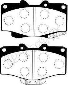 IPS Parts IBD-1254 - Тормозные колодки, дисковые, комплект autospares.lv