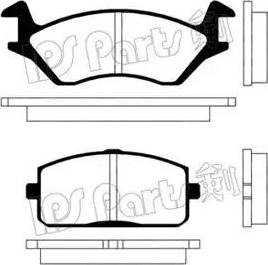 IPS Parts IBD-1202 - Тормозные колодки, дисковые, комплект autospares.lv