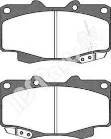 IPS Parts IBD-1219 - Тормозные колодки, дисковые, комплект autospares.lv