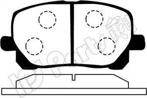 IPS Parts IBD-1213 - Тормозные колодки, дисковые, комплект autospares.lv