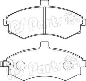 IPS Parts IBD-1H14 - Тормозные колодки, дисковые, комплект autospares.lv