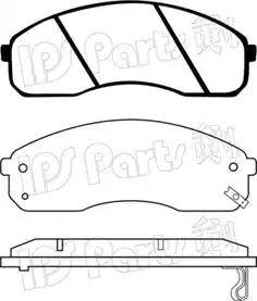 IPS Parts IBD-1K05 - Тормозные колодки, дисковые, комплект autospares.lv