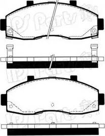 IPS Parts IBD-1K01 - Тормозные колодки, дисковые, комплект autospares.lv