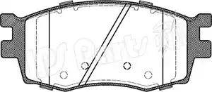 IPS Parts IBD-1K19 - Тормозные колодки, дисковые, комплект autospares.lv