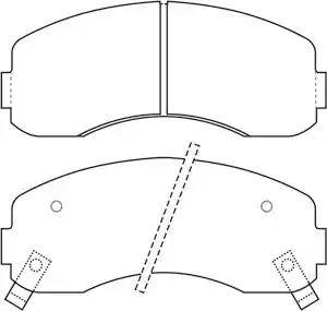 IPS Parts IBD-1K11 - Тормозные колодки, дисковые, комплект autospares.lv