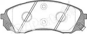 IPS Parts IBD-1K18 - Тормозные колодки, дисковые, комплект autospares.lv