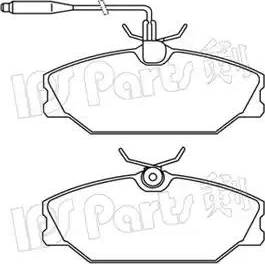 IPS Parts IBD-1W09 - Тормозные колодки, дисковые, комплект autospares.lv