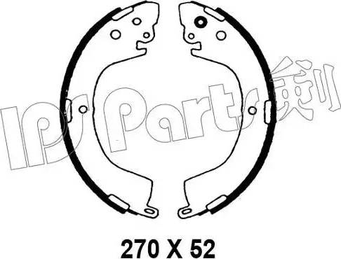 IPS Parts IBL-4582 - Тормозные башмаки, барабанные autospares.lv