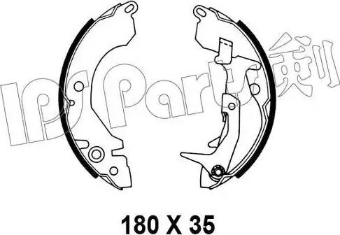 IPS Parts IBL-4526 - Тормозные башмаки, барабанные autospares.lv