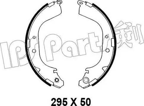 IPS Parts IBL-4196 - Тормозные башмаки, барабанные autospares.lv