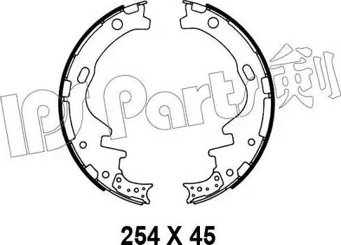 IPS Parts IBL-4135 - Тормозные башмаки, барабанные autospares.lv