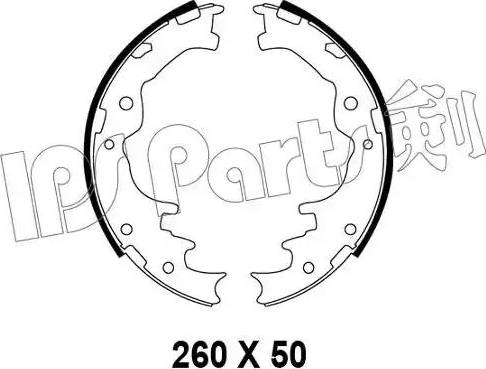 IPS Parts IBL-4393 - Тормозные башмаки, барабанные autospares.lv