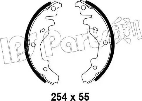 IPS Parts IBL-4342 - Тормозные башмаки, барабанные autospares.lv