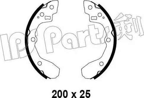 IPS Parts IBL-4305 - Тормозные башмаки, барабанные autospares.lv