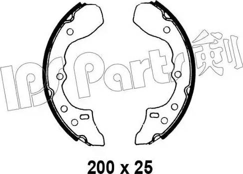 IPS Parts IBL-4327 - Тормозные башмаки, барабанные autospares.lv