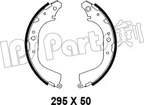 IPS Parts IBL-4246 - Тормозные башмаки, барабанные autospares.lv