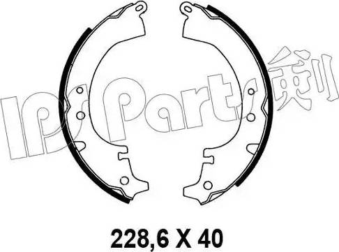 IPS Parts IBL-4203 - Тормозные башмаки, барабанные autospares.lv