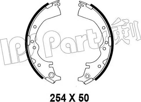 IPS Parts IBL-4237 - Тормозные башмаки, барабанные autospares.lv