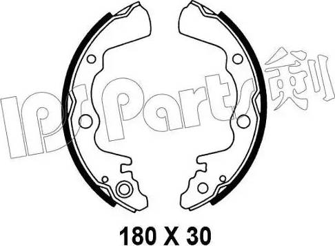 IPS Parts IBL-4707 - Тормозные башмаки, барабанные autospares.lv