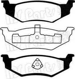 IPS Parts IBR-1016 - Тормозные колодки, дисковые, комплект autospares.lv