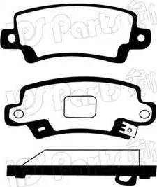 IPS Parts IBR-1257 - Тормозные колодки, дисковые, комплект autospares.lv