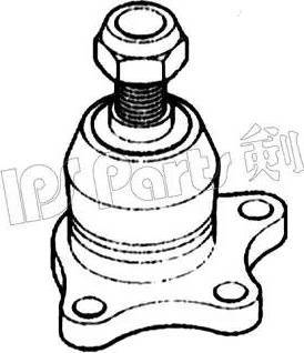 IPS Parts IJU-10509 - Шаровая опора, несущий / направляющий шарнир autospares.lv