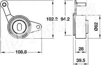 IPS Parts ITB-6919 - Натяжитель, ремень ГРМ autospares.lv