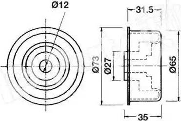 IPS Parts ITB-6912 - Натяжитель, ремень ГРМ autospares.lv