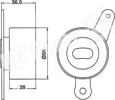 IPS Parts ITB-6400 - Натяжитель, ремень ГРМ autospares.lv