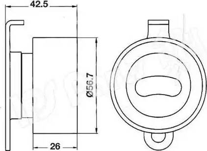 IPS Parts ITB-6413 - Натяжитель, ремень ГРМ autospares.lv