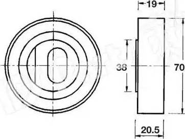 IPS Parts ITB-6417 - Натяжной ролик, зубчатый ремень ГРМ autospares.lv