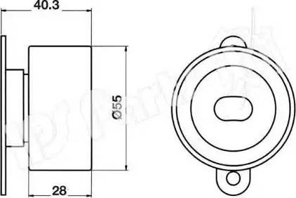 IPS Parts ITB-6424 - Натяжитель, ремень ГРМ autospares.lv