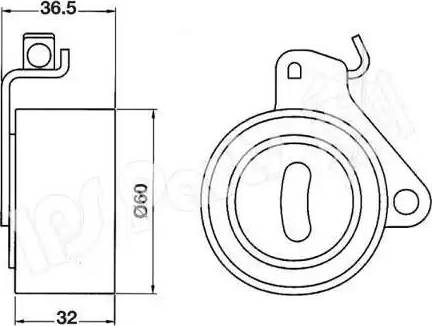 IPS Parts ITB-6509 - Натяжитель, ремень ГРМ autospares.lv