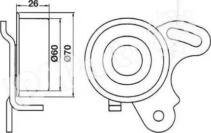 IPS Parts ITB-6503 - Натяжной ролик, зубчатый ремень ГРМ autospares.lv