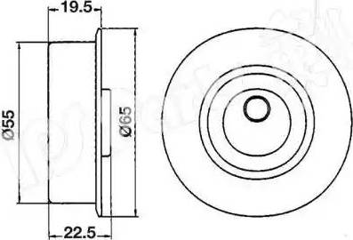 IPS Parts ITB-6514 - Натяжитель, ремень ГРМ autospares.lv