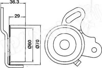 IPS Parts ITB-6511 - Натяжитель, ремень ГРМ autospares.lv