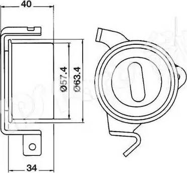 IPS Parts ITB-6512 - Натяжитель, ремень ГРМ autospares.lv