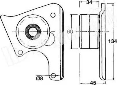 IPS Parts ITB-6005 - Натяжитель, ремень ГРМ autospares.lv