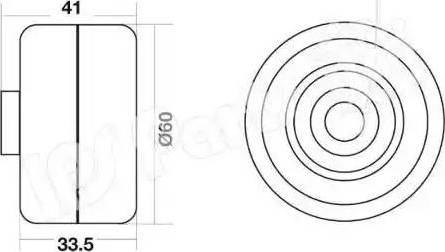 IPS Parts ITB-6008 - Натяжитель, ремень ГРМ autospares.lv