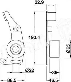 IPS Parts ITB-6003 - Натяжитель, ремень ГРМ autospares.lv