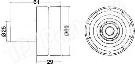 IPS Parts ITB-6116 - Натяжитель, ремень ГРМ autospares.lv