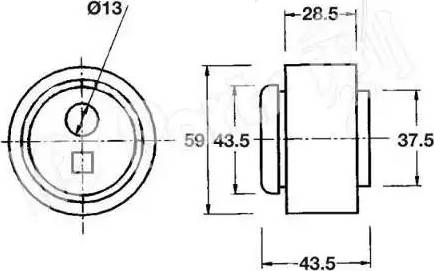 IPS Parts ITB-6120 - Натяжитель, ремень ГРМ autospares.lv