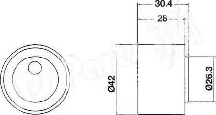 IPS Parts ITB-6806 - Натяжитель, ремень ГРМ autospares.lv