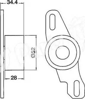 IPS Parts ITB-6803 - Натяжитель, ремень ГРМ autospares.lv