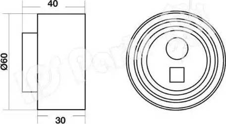 IPS Parts ITB-6817 - Натяжитель, ремень ГРМ autospares.lv